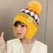 Children's Autumn Winter Baby Ear Protection Hat Boys Girls Fleece Lined Warm Knitted Round Top_desvips.com