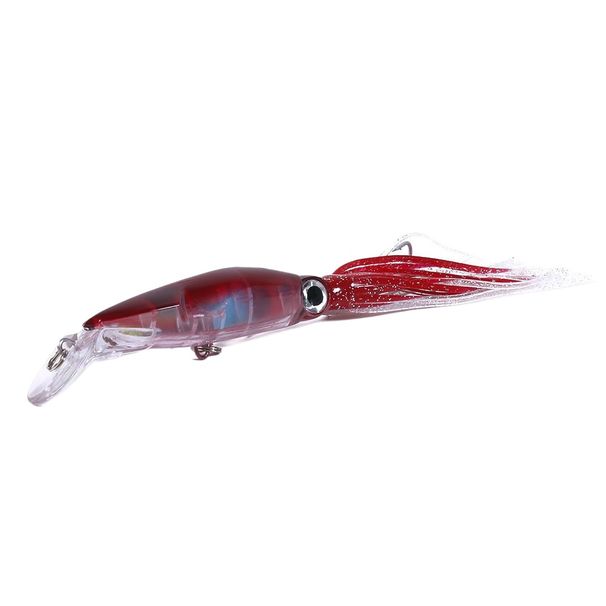 14cm40g Large Lifelike Octopus Fishing Lure With 2 Treble Hook Luminous Squid Jigs Artificial Simulation Squid Hard Fishing Lure_desvips.com
