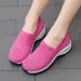Slip-On Women Walking Shoes Orthopedic Diabetic Ladies Platform Mules Mesh Lightweight Slippers Wedge Female Sneaker_desvips.com