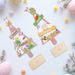 Spring Easter Decorations Mini Desktop Rabbit Wooden Ornaments Painted Festive Atmosphere Scene Decoration_desvips.com
