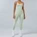 Women's Color Block Backless Bodycon Yoga Suit Quick Drying Outerwear For Running Sports Fitness And Yoga_desvips.com