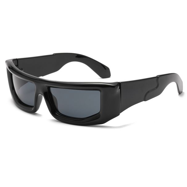 Cycling 2024 New Cycling Style Y2K Sun Glasses Fashion Trend Personalized Silver Cyberpunk Sunglasses Hip Hop Shape Eyeglasses_desvips.com