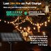 60-foot Straight Solar String Lights With 15 LEDs, Weatherproof For Patio And Holiday Use_desvips.com