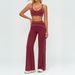 2PCS Yoga Set Clothes Outdoor Sports Outfits Women Tracksuit Gym Fitness Suits Workout Long Sleeved Flared Pants_desvips.com