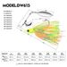 Bearded Man Anti-Hook Bottom Lure 10G 14G Tassel Sequin Lifelike Bait Spinnerbait_desvips.com
