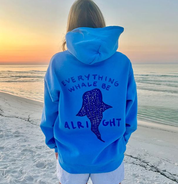 NOKO-European Sizes S-5XL, Dropped-shoulder Sleeve, Ribbed, Casual 2D-printed Women's Hooded Sweatshirt._desvips.com