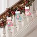001 New Candy Color Socks Gift Bag Holiday Decorations Small Elderly Christmas Tree Decoration Hanging_desvips.com