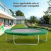 Copertura Tappeto Elastico Ø305x1.5 Cm Pieghevole E Portatile, In Plastica PE E Schiuma EPE Verde_desvips.com