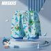 Children's Double Layer Swim Trunks Anti-Embarrassment Swimming Cartoon Shark Hot Spring Loose Beach Shorts Cross-Border_desvips.com
