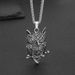 Owl Skull Alloy Pendant Trendy Personalized Viking Titanium Steel Men's Necklace Popular Accessory_desvips.com