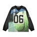 Men's Clothing New Jersey Street Trend Men And Women Sports Print Mesh T Shirt Long Sleeve_desvips.com