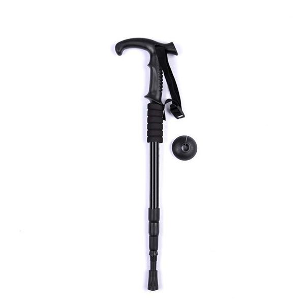 Jiangfenfa Outdoor Trekking Poles Adjustable Telescopic Walking Sticks For Hiking And Backpacking Straight Handle_desvips.com