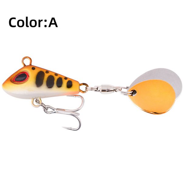 1Pc Spinner Fishing Lure 7g/10g/15g/20g/26g Japan Casting Drop Shot Bait VIBRATION Artificial Bait Swivel Pike Fishing Tackle_desvips.com