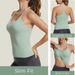 Women's Breathable Ribbed Soft Yoga Tops Seamless Workout Tank Built-In Bra Racerback Athletic Fitness Shirts Skinny Fit Nylon_desvips.com