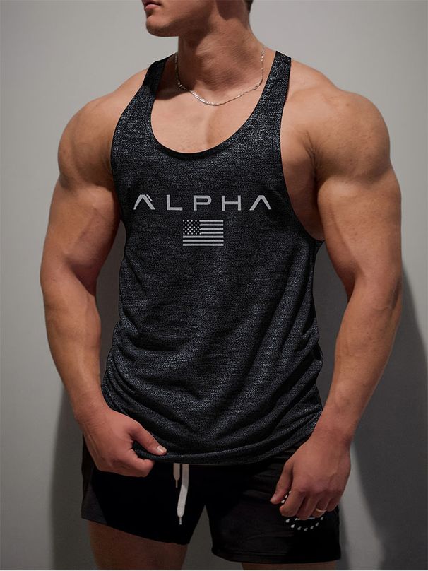 New Summer Fitness Training Inner Shorts Running Basketball Muscle Quick-drying Elastic Sports Vest Men's Top_desvips.com