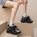 ins Korean Version Of The New Daddy Female 2024 Autumn Student Sports Running Casual Heightening Shoes_desvips.com