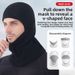 Autumn Winter Cycling Fleece Windproof Face Mask Derong Cold-proof Neck Warmer Skiing Thermal Headgear For Men And Women_desvips.com
