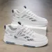 2025 Versatile White Summer New Breathable Mesh Men'S Sports And Leisure Board Shoes_desvips.com