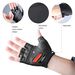 ROCKBROS fingerless gloves cycling gloves half-finger sport size 7.5-12_desvips.com