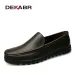 DEKABR Genuine Leather Black Brown New Flat Shoes Classic Hand Sewing Men Quality Flats Atos Hombres Big Size 37-48 D580_desvips.com