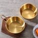 304 Stainless Steel Golden Rice Wine Bowl With Handle - Heat & Cold Resistant For Sake, Soju & Seasoning_desvips.com