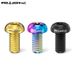 RISK Mountain Bike Titanium Alloy T25 M5x10 Torx Disc Brake Rotor Fixing Screws_desvips.com