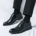 Handmade Wingtip Oxford Leather Gray Brogue Dress Classic Business Formal Mens Zapatillas Hombre Shoes 250226_desvips.com