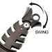 Original Shihao Fish M390 Steel Titanium Handle Outdoor Mini Lockless Necklace Small Folding Knife EDC Pocket Tool_desvips.com
