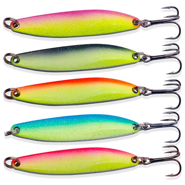 Metal Spoon Fishing Lure 14g Thin Spoon Lure Hard Bait Spinner Bait Isca Artificial Peche Fishing Tackle_desvips.com