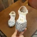 Girl Princess Sequins Pearl Sier Gold Pink Summer Spring Girls Sandals Cover Toe Toddler Fashion Party Dance Kids Flat_desvips.com