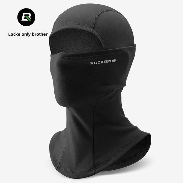 Rock Brothers Thermal Cycling Headgear Motorcycle Fleece Full Face Windproof Mask Autumn Winter Outdoor Neck Warmer_desvips.com