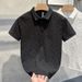 European Fashion Brand Summer Polo Shirt Short Sleeved Men's Versatile New Casual Lapel Business Jacquard T-shirt Men_desvips.com