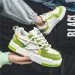 Fashion Green Platform Vulcanized Canvas Man Lace-up Skateboard Shoes Low Top Tennis Casual Sneakers Men 240704_desvips.com