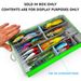 Single-Sided Detachable Lure Fishing Tackle Wooden Shrimp Minnow Pencil Plastic Bait Storage PP Box_desvips.com