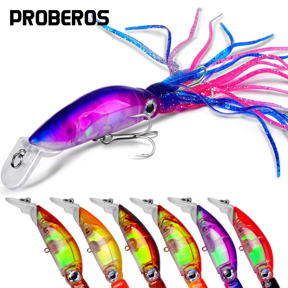 with Mustache 19g Plastic Hard All Water Area Squid Lure Fish Bait DW310_desvips.com