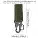 2PCS Edc Outdoor Tactical Nylon Multi Functional Buckle Eagle Beak Hook Backpack Velcro Strap Rock Climbing Hiking_desvips.com
