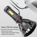 Cross-Border New Model Long-Range Home Outdoor USB Rechargeable COB Side Light Searchlight Plastic High Brightness Small_desvips.com