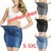 TV Shopping Pocket Waist Cinching Denim Skirt Plus Size Seamless Yoga Pants_desvips.com