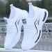 Summer Sports Net Men's Casual Breathable Running Shoes, One Foot White Shoes_desvips.com