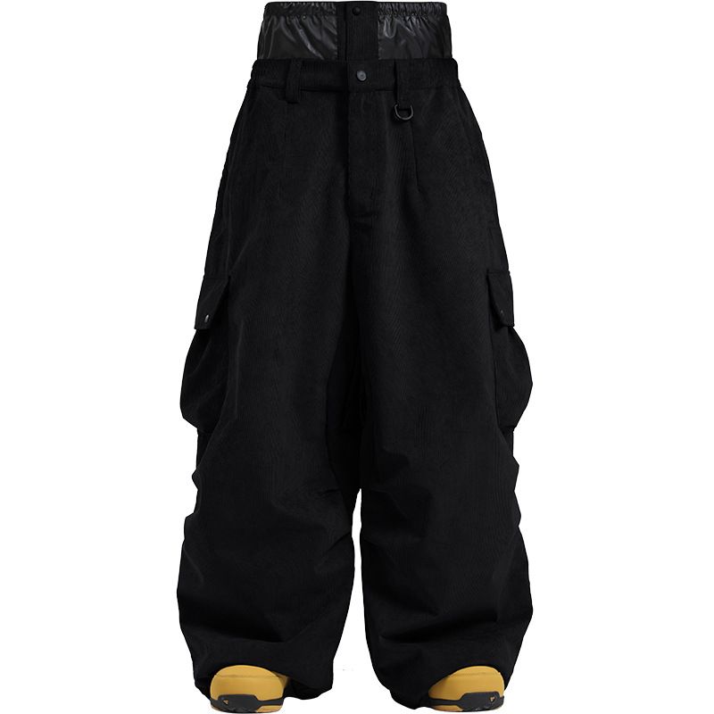 001 Womn's Nw Corduroy Wid-Lg Snowboard Windproof Watrproof Wintr Sports Outdoor Waist Protction Ski Pants Mn's_desvips.com
