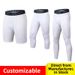 Men's Basketball Compression Leggings 7/8 Length Sports Training Base Layer High Elasticity Breathable Quick Drying Running Fitness Pants_desvips.com
