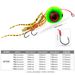 Red Seal Head Lure Bait Sea Fishing Moon Lead Fish Bearded Squid With Double Hooks Luminous Iron Plate_desvips.com