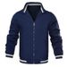 Autumn And Winter New Solid Color Cardigan Casual Men's Jacket_desvips.com