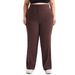 Women’s Clothing nude sports wide leg pants high waist drape straight casual trousers drawstring pocket yoga flared pants_desvips.com
