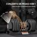 Mancuerna Ajustable 4 En 1 10 Kg Ajuste Rápido De Peso Con Base De Almacenaje Mango Antideslizante Para Gimnasio En_desvips.com
