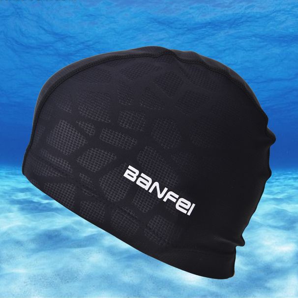 Nylon High-elastic Fabric Water Cube Comfortable Swimming Cap, Waterproof Treatment, Matching Swim Trunks_desvips.com