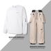 Single-layer Fleece-lined Snow Pants, Mountaineering Ski Windproof Waterproof Overalls, Warm Women's And Loose-fitting_desvips.com