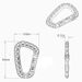 4Pcs Tactical Carabiner Set Plastic Steel Quick Hook Webbing Grimlock Lock Keychain Key Chain Outdoor Backpack Karabiner_desvips.com