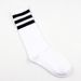 Three Stripe Cotton Mid Calf Socks Individually Packaged Versatile Street Style Baseball Soccer Striped Korean Style Sweat Wicking Odor Resistant_desvips.com
