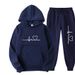 New Hot-Selling Trendy Fashion Unisex Casual Hooded Fleece Sweatshirt Sports Set_desvips.com